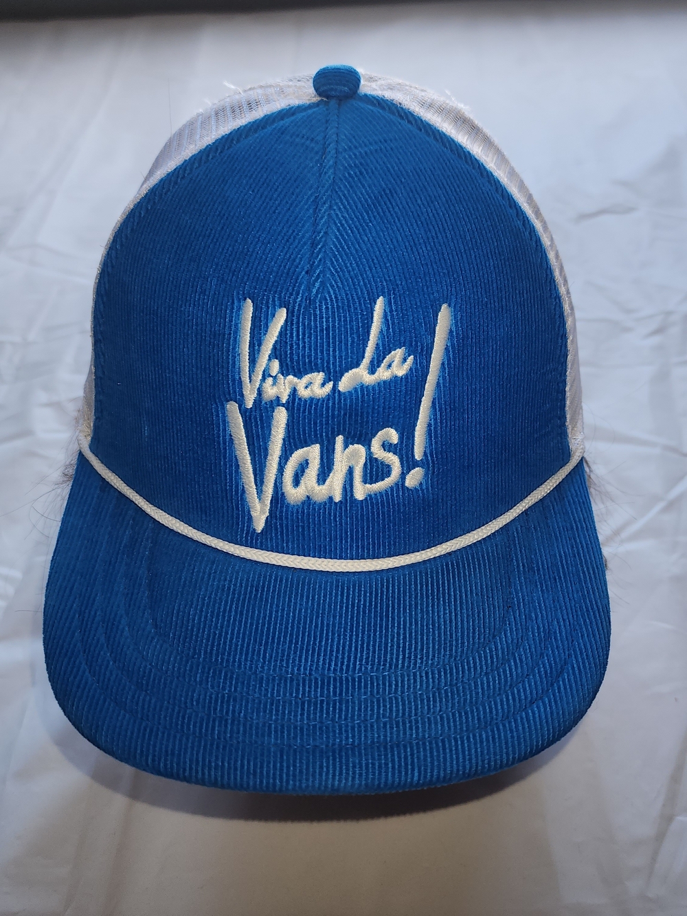 Viva la Vans! Corduroy Blue Trucker Hat
